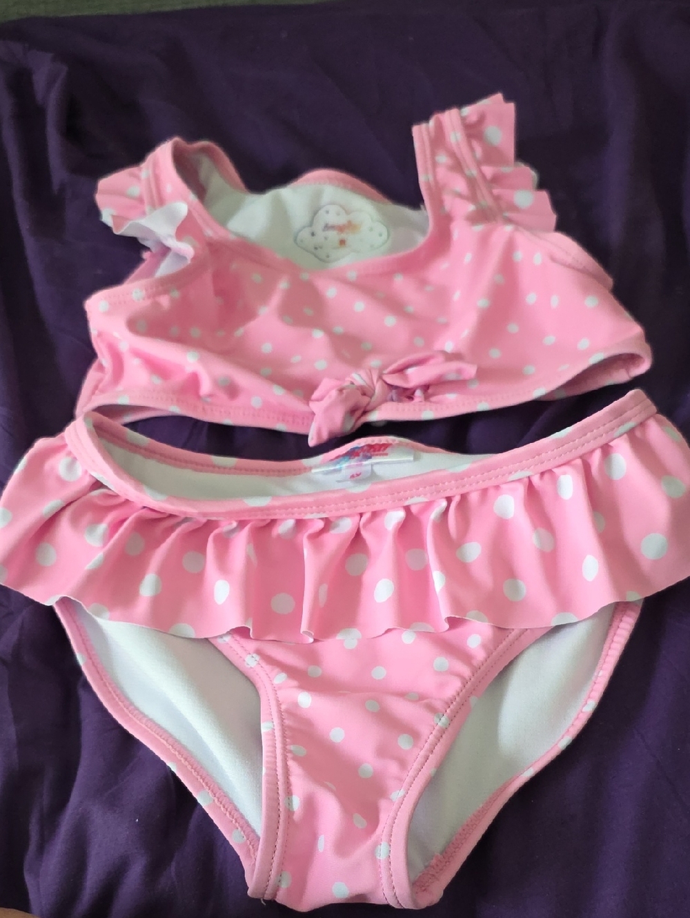 Girls 2 Piece Bathing Suit Size 6x